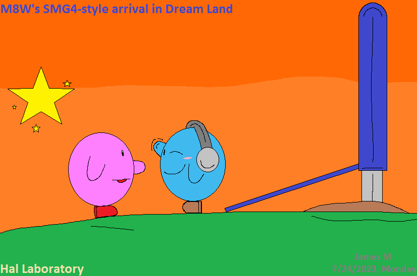 M8W's arrival in Dream Land, SMG4-style... by cvgwjames on DeviantArt