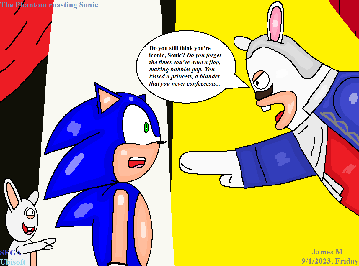 Sonic gets roasted by Phantom -Sonic and Rabbids- by cvgwjames on ...