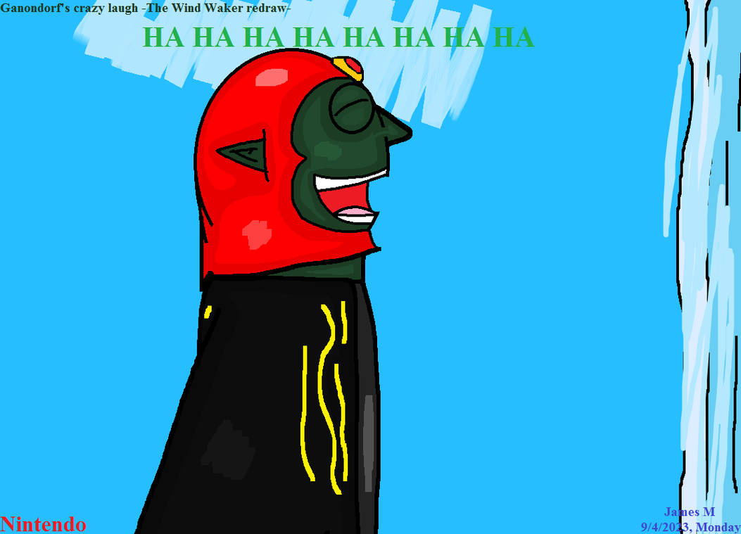 Ganondorf's crazy laugh The Wind Waker redraw by cvgwjames on DeviantArt