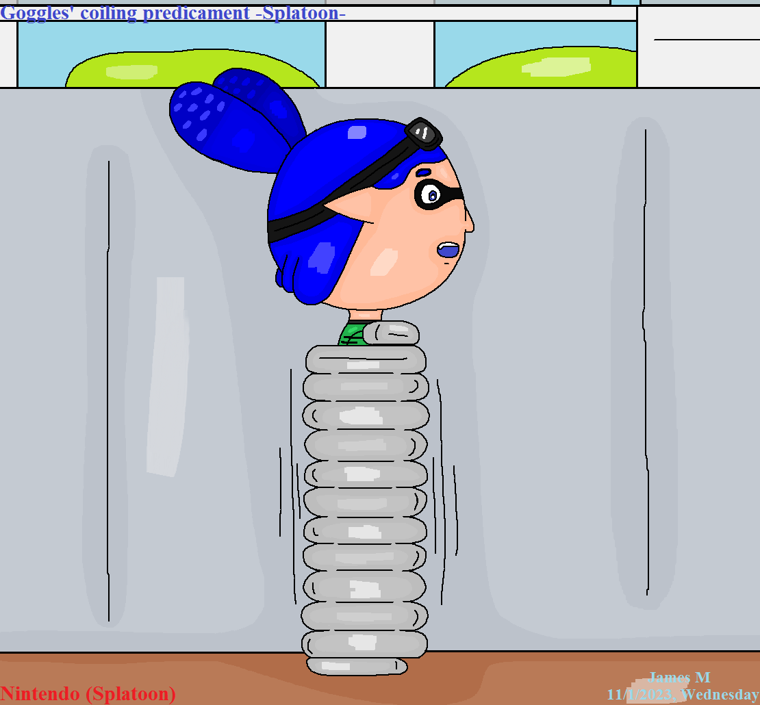 Goggles tied up in a coil spring -Splatoon- by cvgwjames on DeviantArt