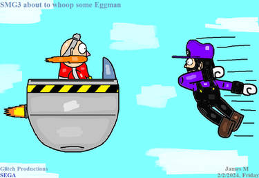 SMG3 about to whoop some Eggman