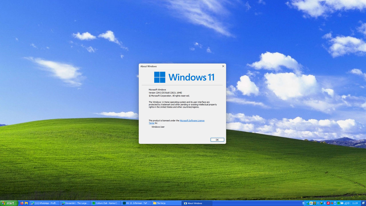 Windows 11 Blue - (Windows XP Taskbar Style) by rifkijamaludina on ...