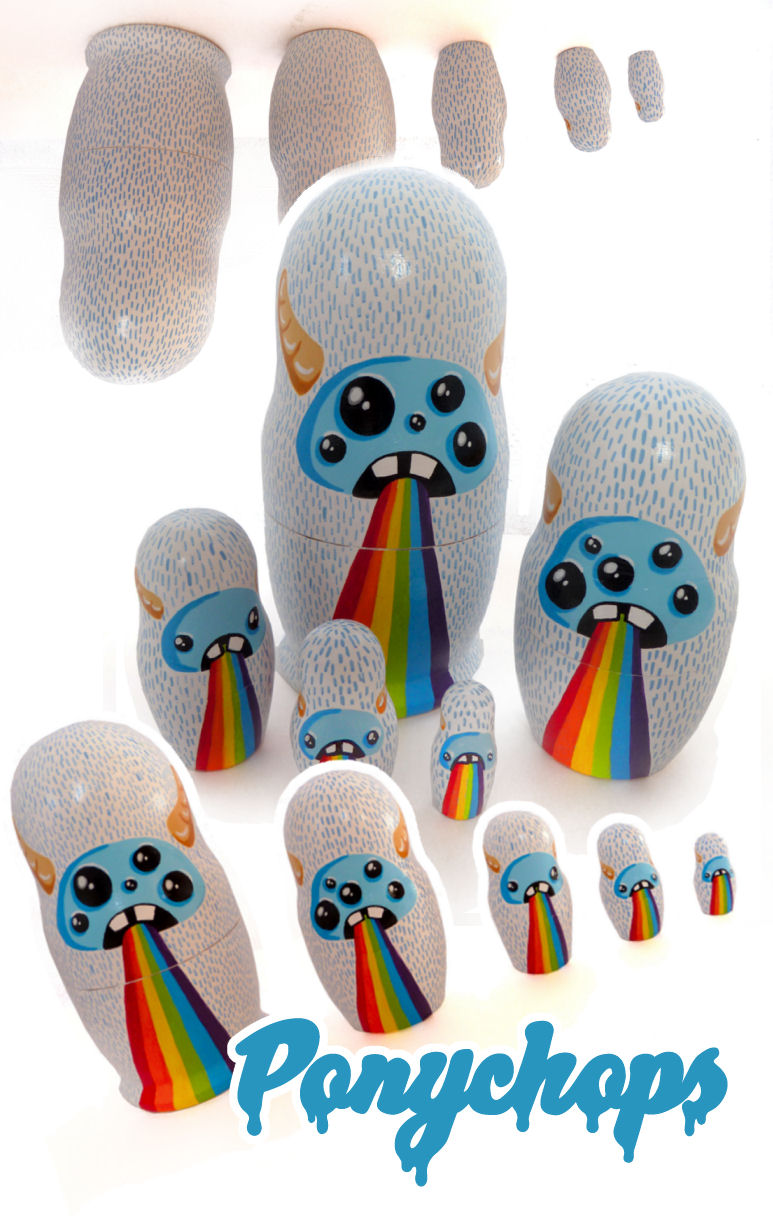 Rainbow Yeti Matryoshka