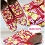 Red, Yellow and Pink Bow Brogues