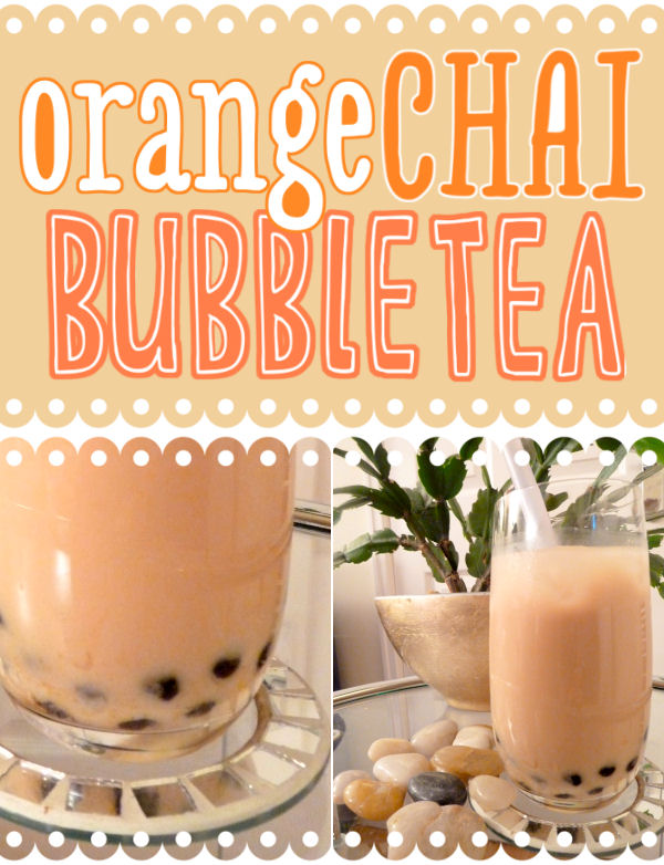 Orange Chai Bubble Tea - Vegan