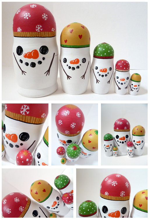 Snowmen Russian Dolls