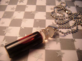 blood vial necklace