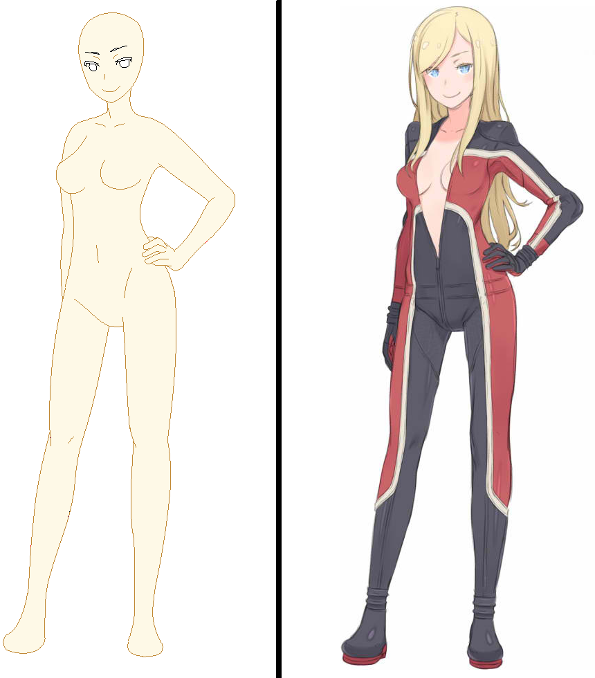 Featured image of post Female Full Body Anime Character Base Base requested by labyrinthgirl17 original image