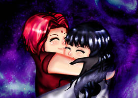 Hug in the universe