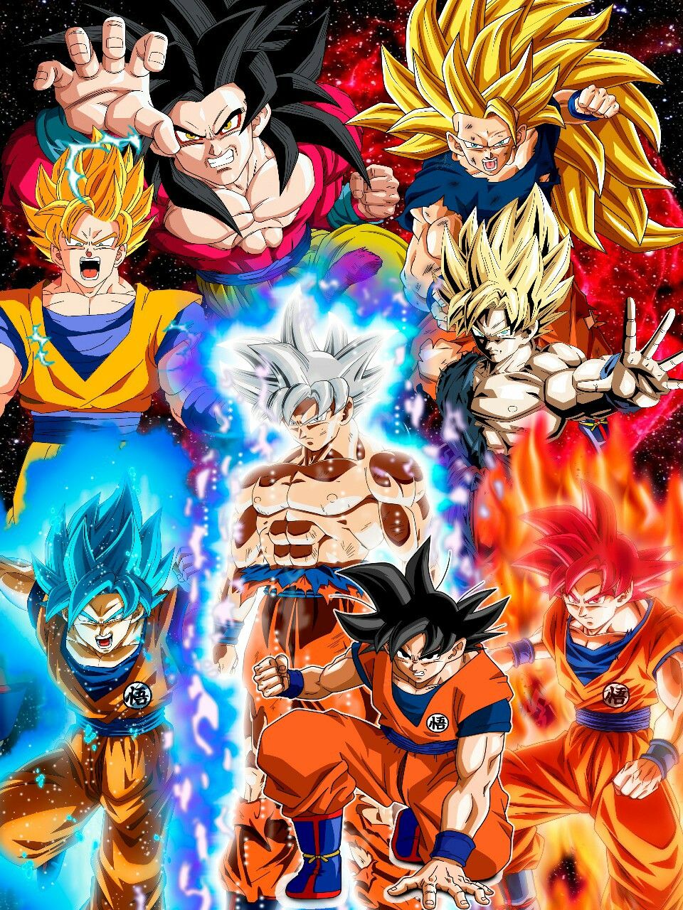 Transformaciones de goku by WallpapersDBS on DeviantArt Transformaciones de goku by WallpapersDBS on DeviantArt