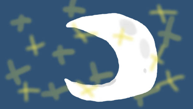 Moon and Stars (2nd Digital Drawing)