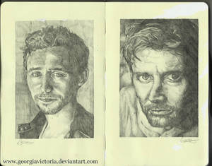 Moleskine: Hiddleston and Tennant.