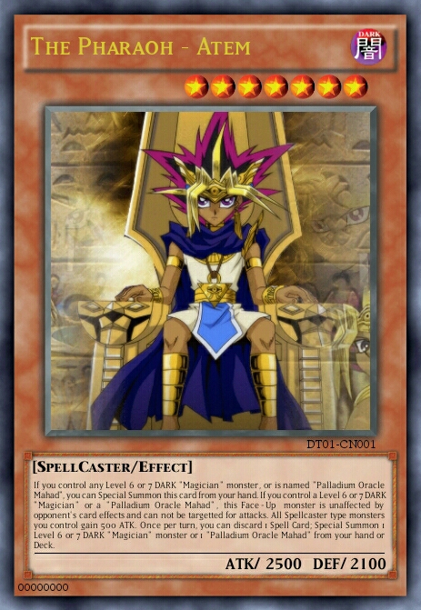 yugioh atem card Large Pharaoh Atem Poster from Yu-Gi-Oh, art by Kawacy PulsArt Studio