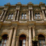 The facade of Dolmabahce Palace