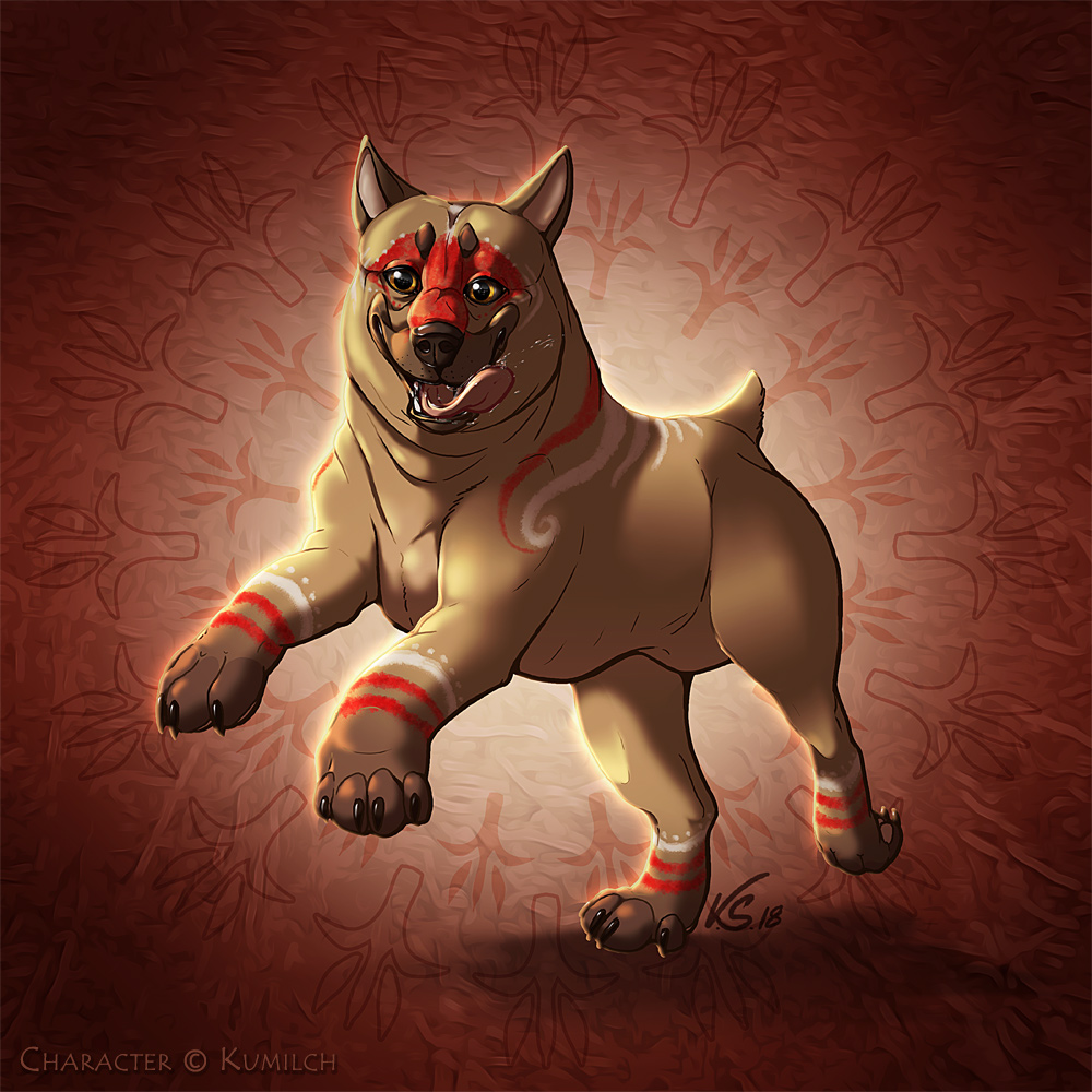 Bhaevi the Mabari by suzidragonlady