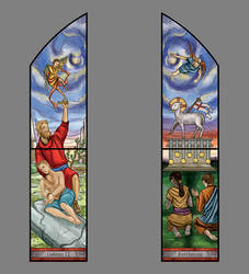 St Ann - Isaac sacrifice Lamb of God - color rende