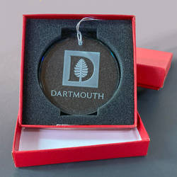 Dartmouth-ornament-etched-glass-logo-crystal-facet