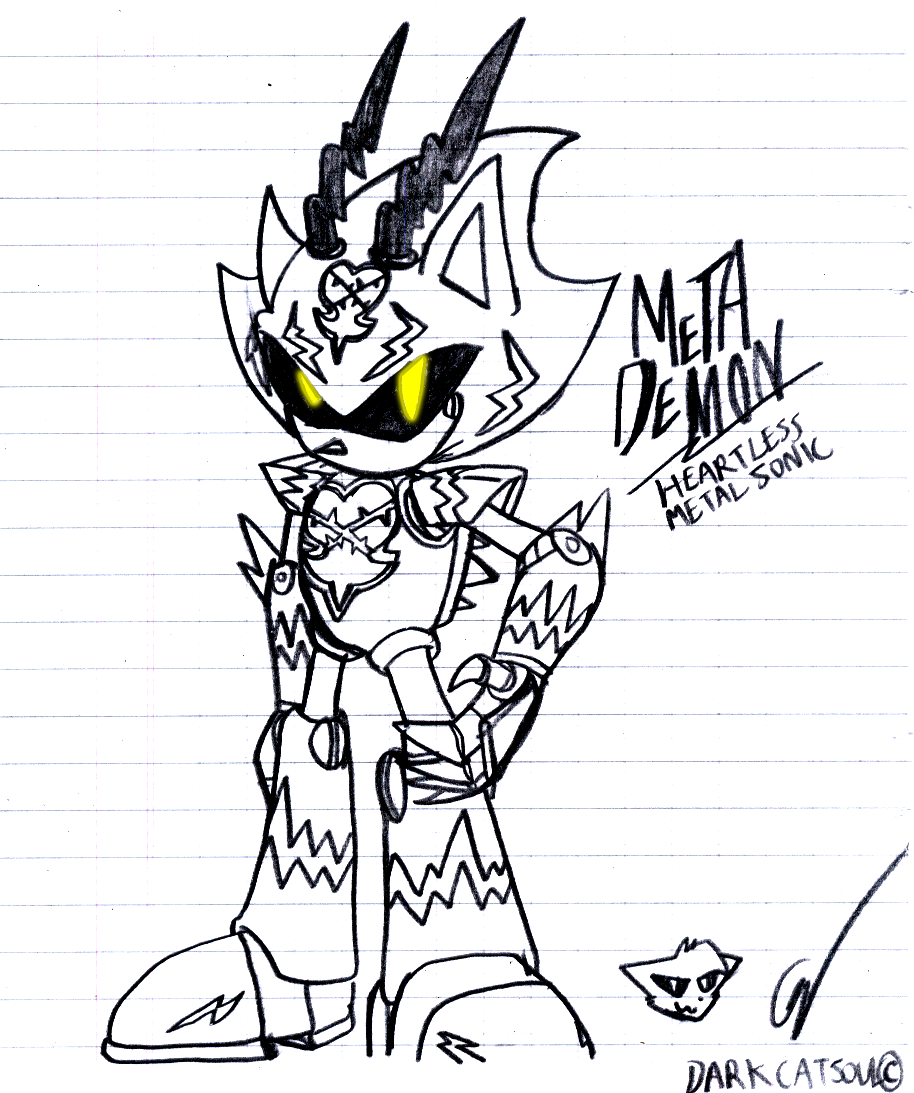 coloring page 6 - Shard the Metal Sonic by Xaolin26 on DeviantArt