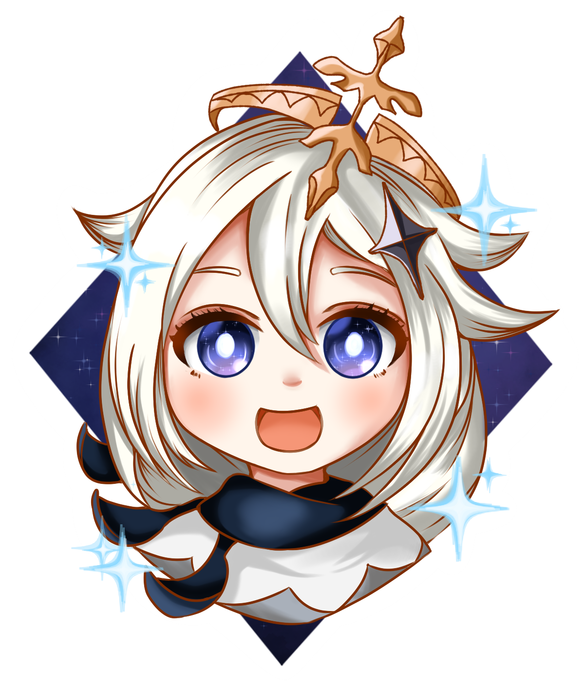 Paimon sticker by Rythnu on DeviantArt