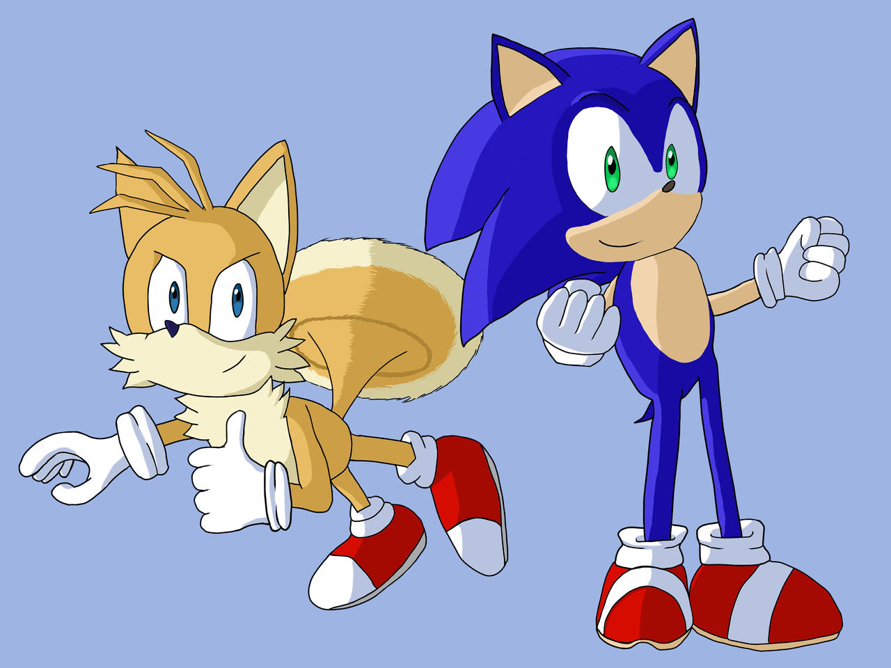 Sonic and Tails by wishsongdragon on DeviantArt
