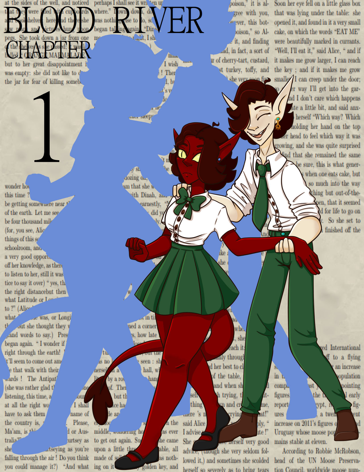 BLOOD RIVER Chapter 1 Cover by VampireBenny on DeviantArt