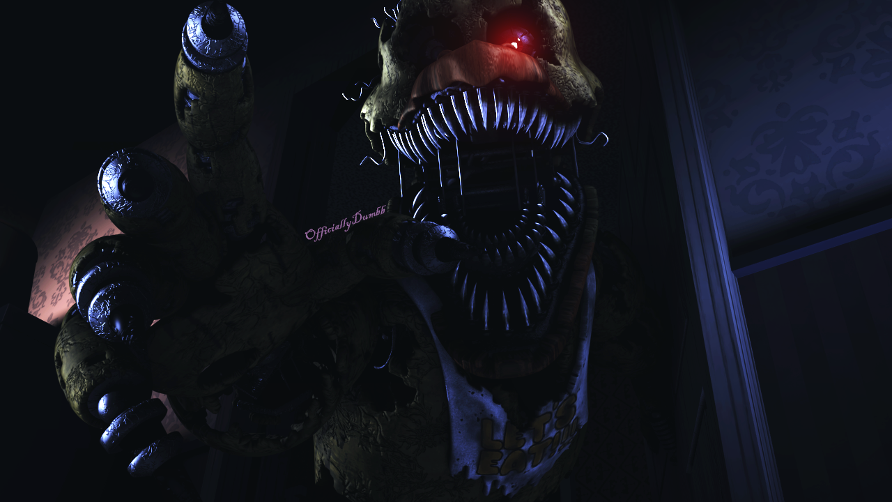 heres a nightmare chica gmod poster because fnaf 4 is 5 years old