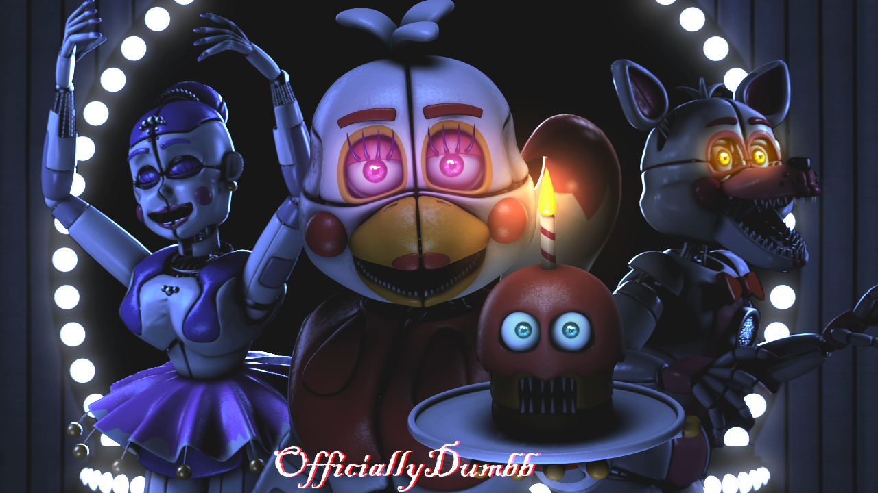 Digital, 2d, 1920's cartoon, up close, full body shot of, disney, fnaf,  chibi, adorable funtime chica, sitting on a white cloud, with a blue sky  backdrop, in-cartoon screenshot, in-cartoon accuracy, high quality