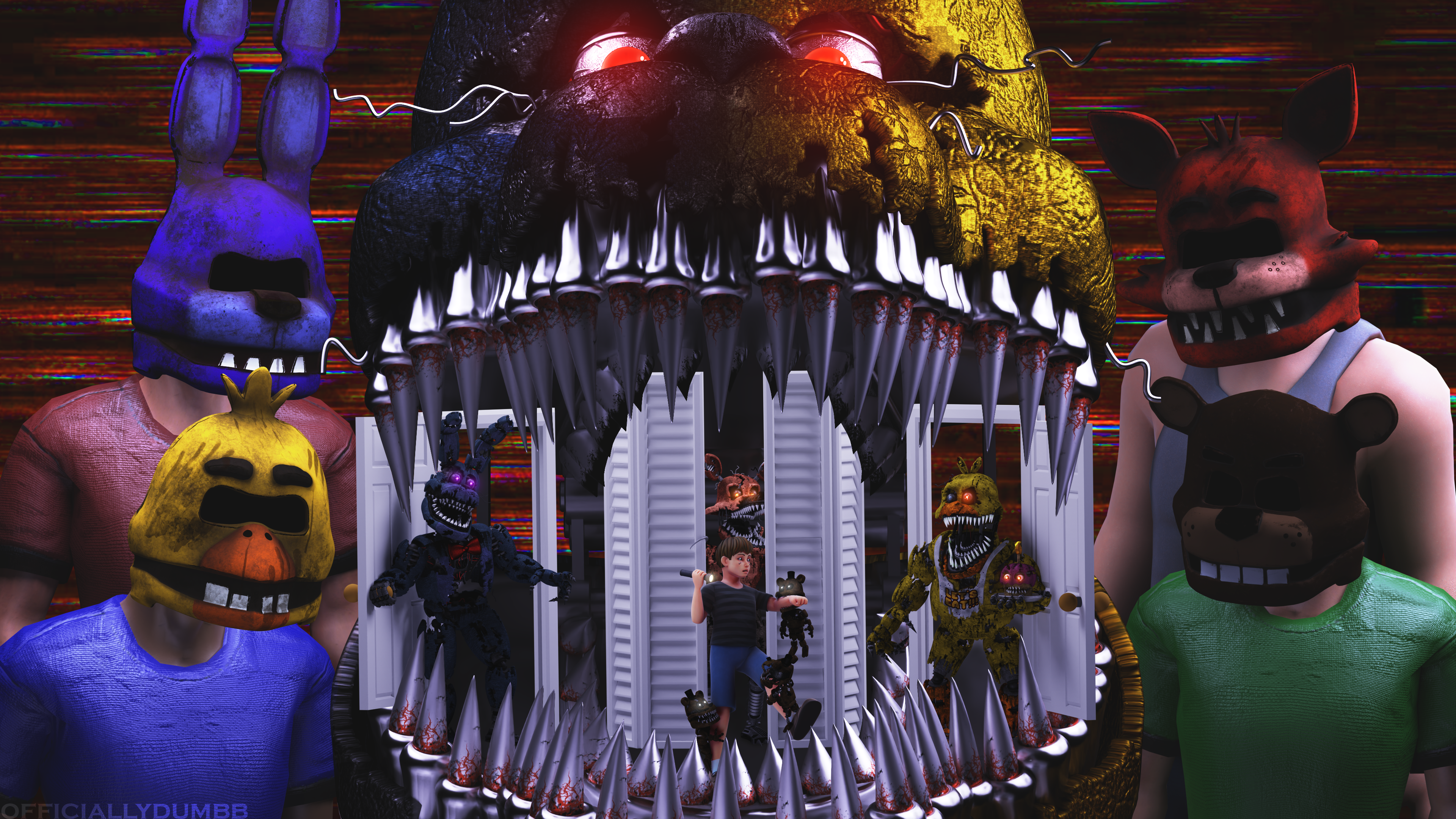 Nightmare Fnaf 4 Seven Years Anniversary/ inspired by a fanart