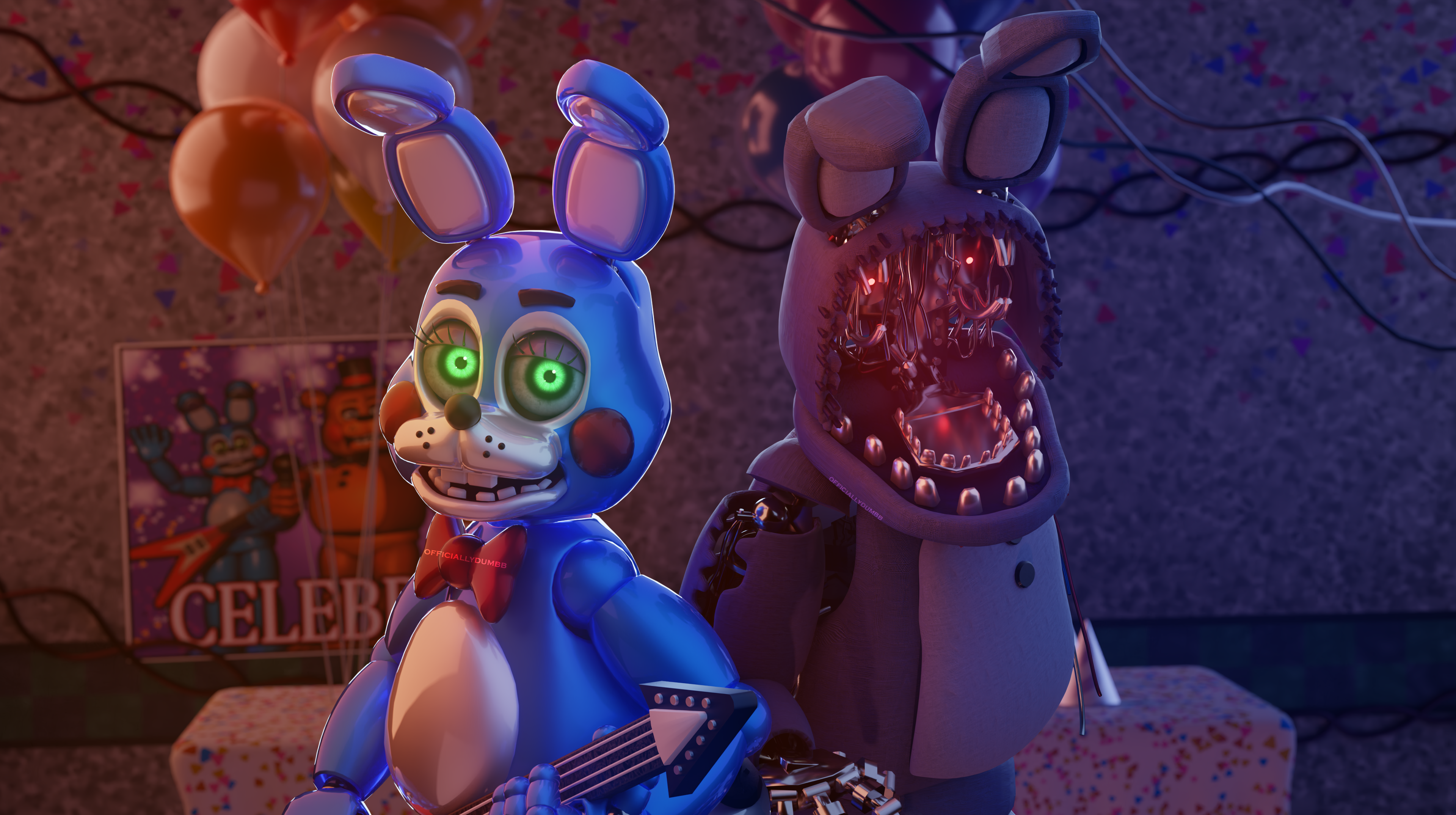 SFM / FNAF) Withered Toy Bonnie render by InkBennie on DeviantArt