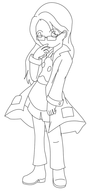 Scientist Sister Lineart