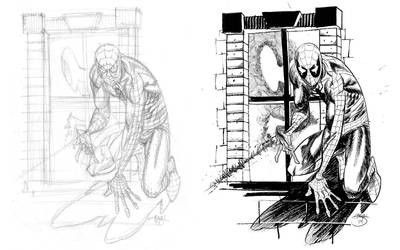 Spider Man, Pencils and Inks