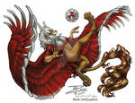 Soccer Gryphon 3 of 3 by BlackUniGryphon
