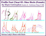 Foot Cheat 03 Profile Heels by BlackUniGryphon