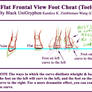 Frontal Foot Flat Toes