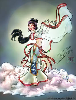 Moon Goddess Chang'E Dancing