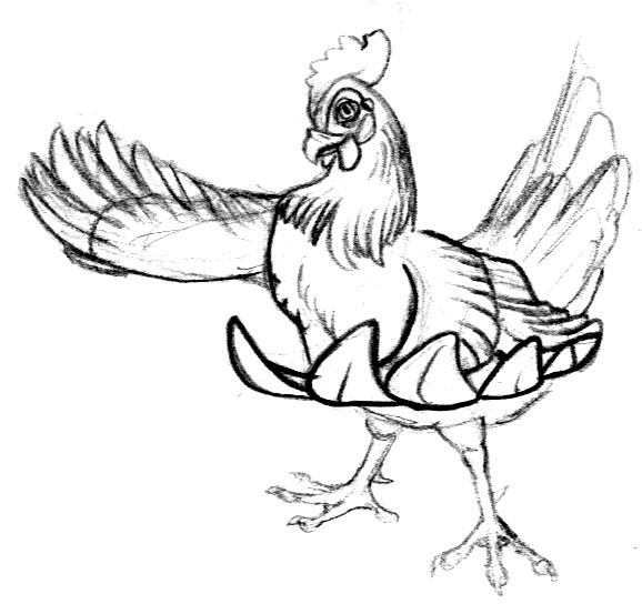 Old Chicken Cartoon Sketch by BlackUniGryphon on DeviantArt Old Chicken Cartoon Sketch by BlackUniGryphon on DeviantArt