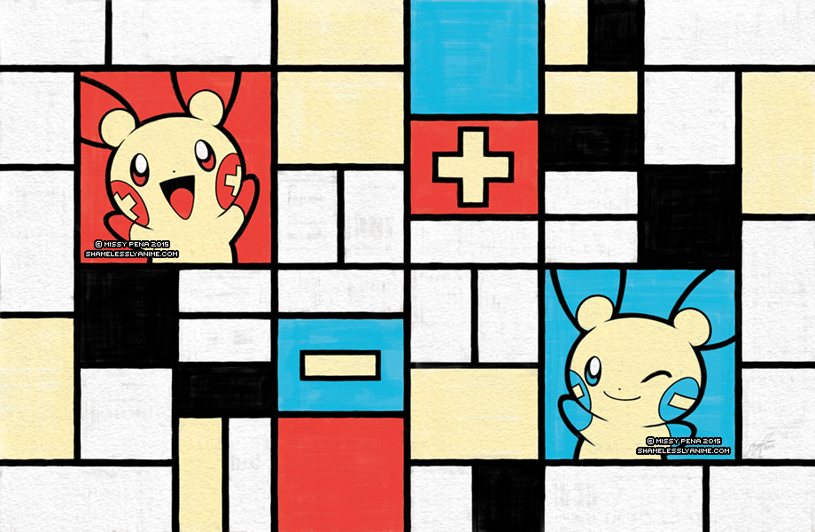 Composition with Plusle and Minun