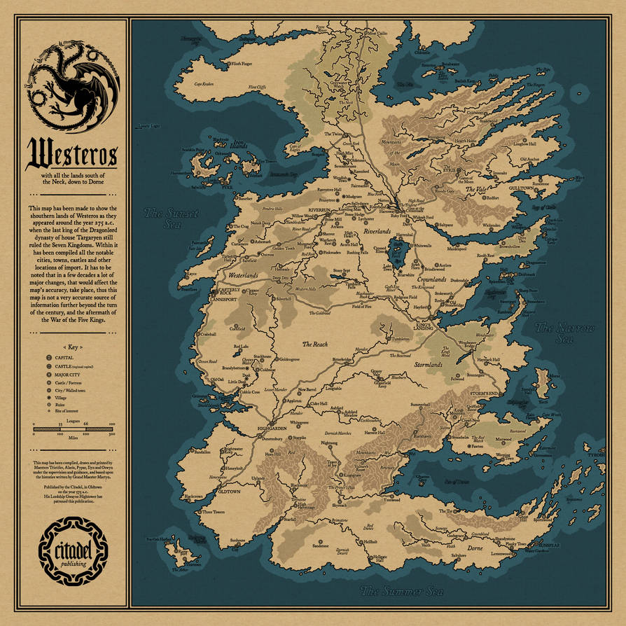 Map Of Southern Westeros by tibstabs on DeviantArt