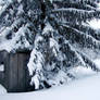 the outhouse in winter