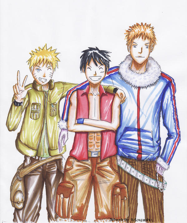 Naruto One Piece Bleach By Xetoxgarshiz On Deviantart Naruto One Piece Bleach By Xetoxgarshiz On Deviantart