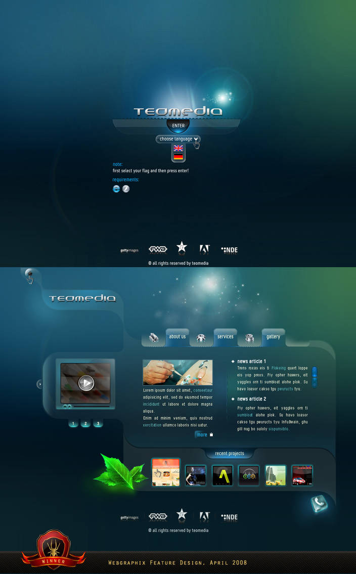 Feature Program Variant Deviantart Feature Design Winner April 08 by webgraphix on DeviantArt