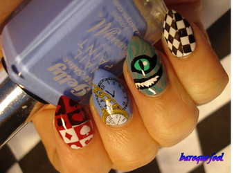 Alice in Wonderland nails