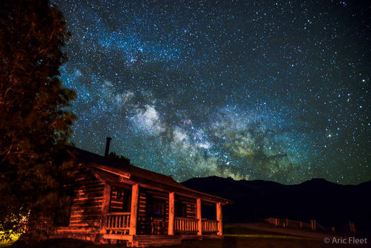 Cabin with Milky Way