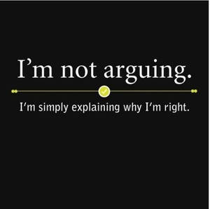 I'm not Arguing