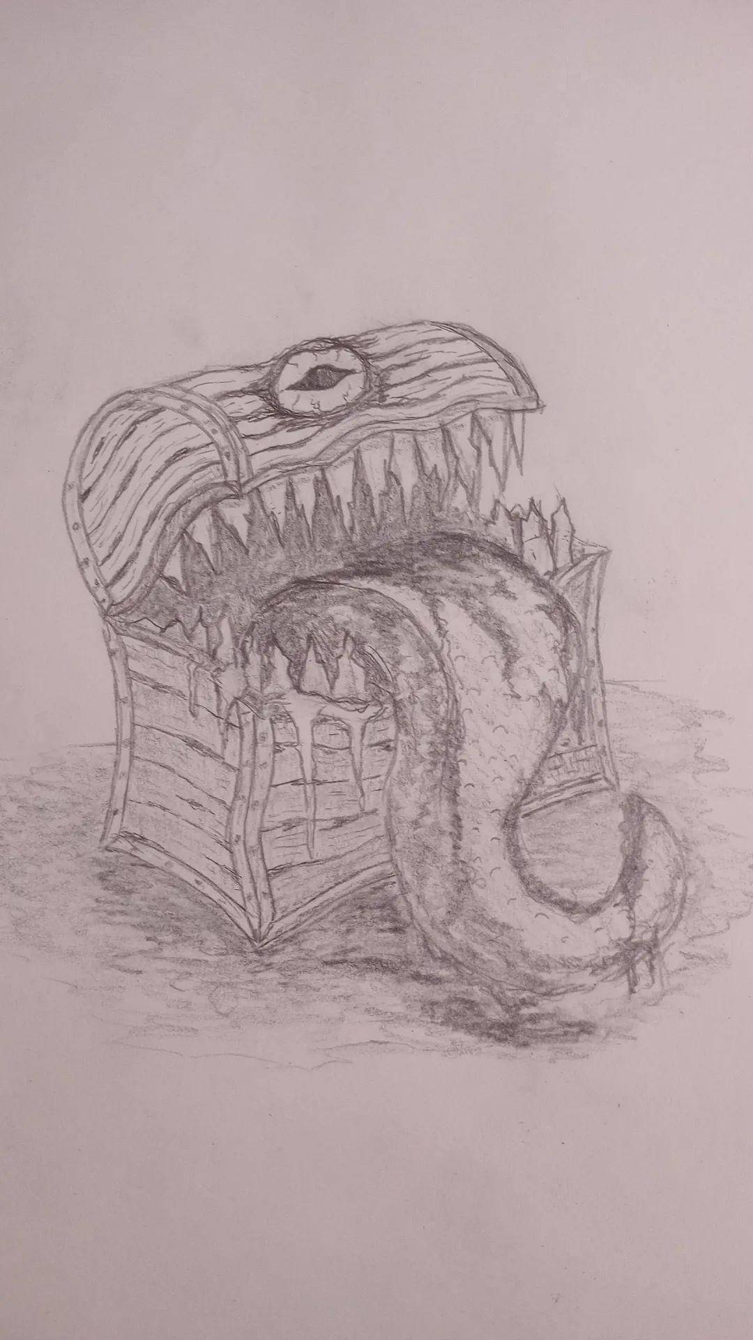 rough sketch of a mimic by solobollux on DeviantArt