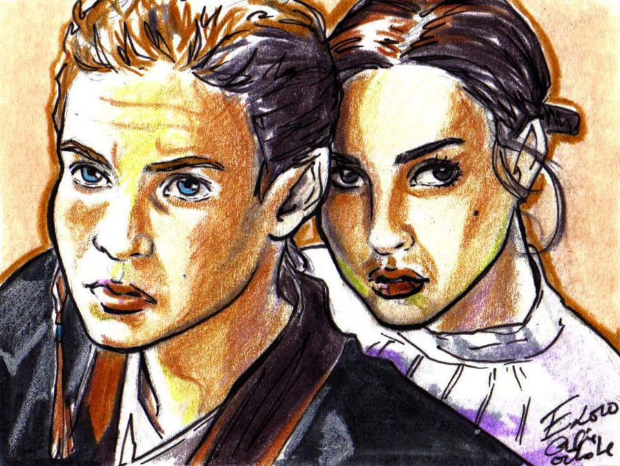 anakin and padme on geonosis