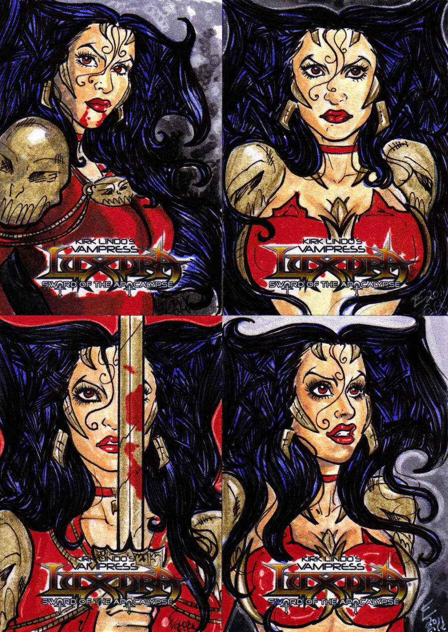 luxura sketch cards 5