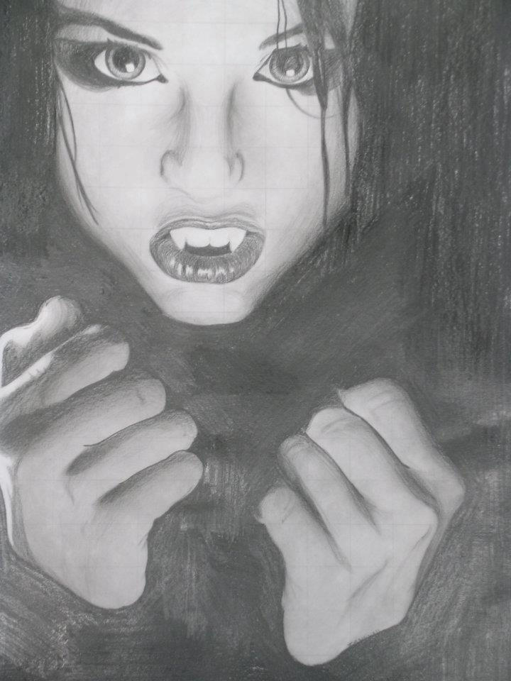 Grid Drawing: Vampire by PlethoraArts on DeviantArt