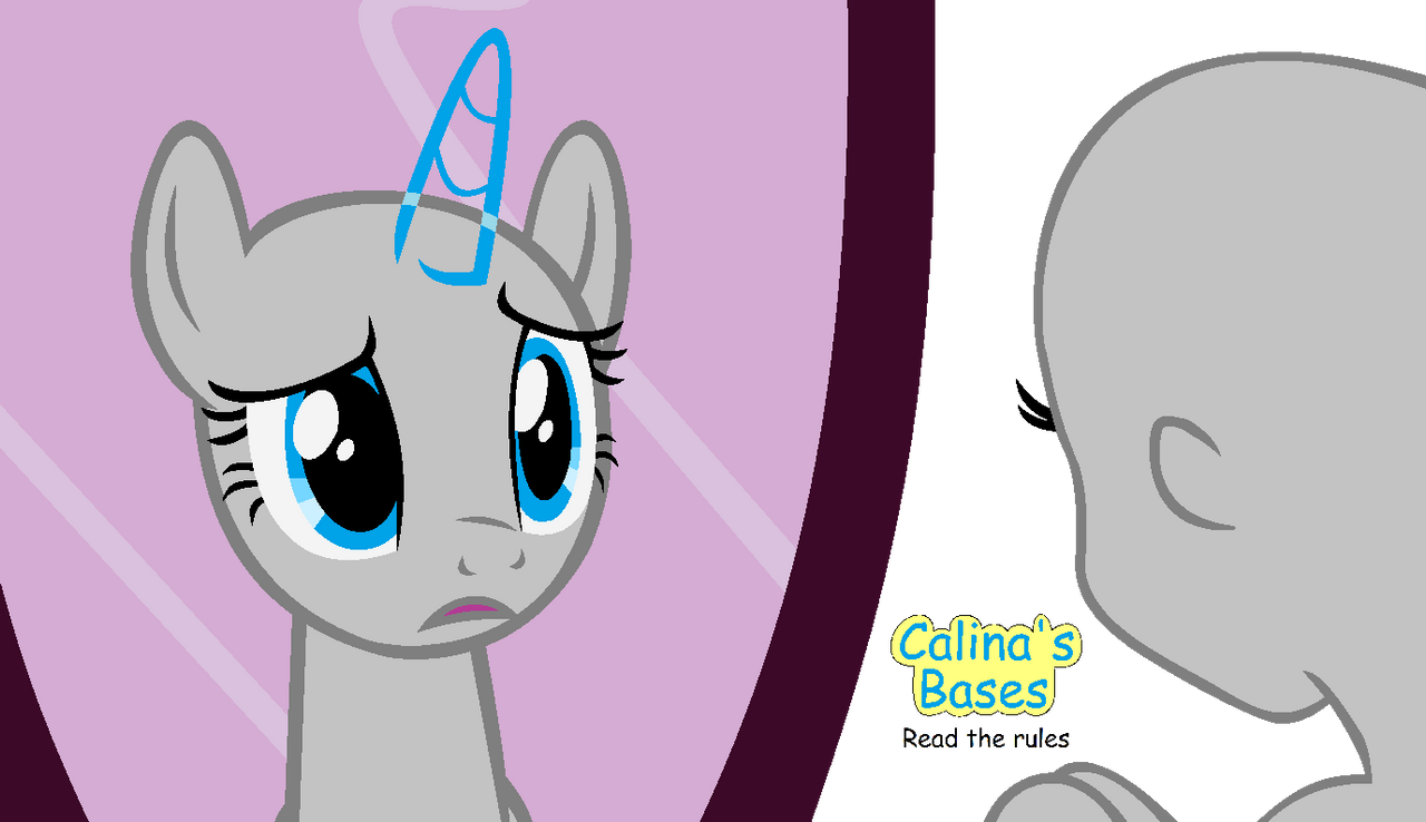 MLP EG: Pony In Mirror Base by CalinaPonyCartoonsDA on DeviantArt