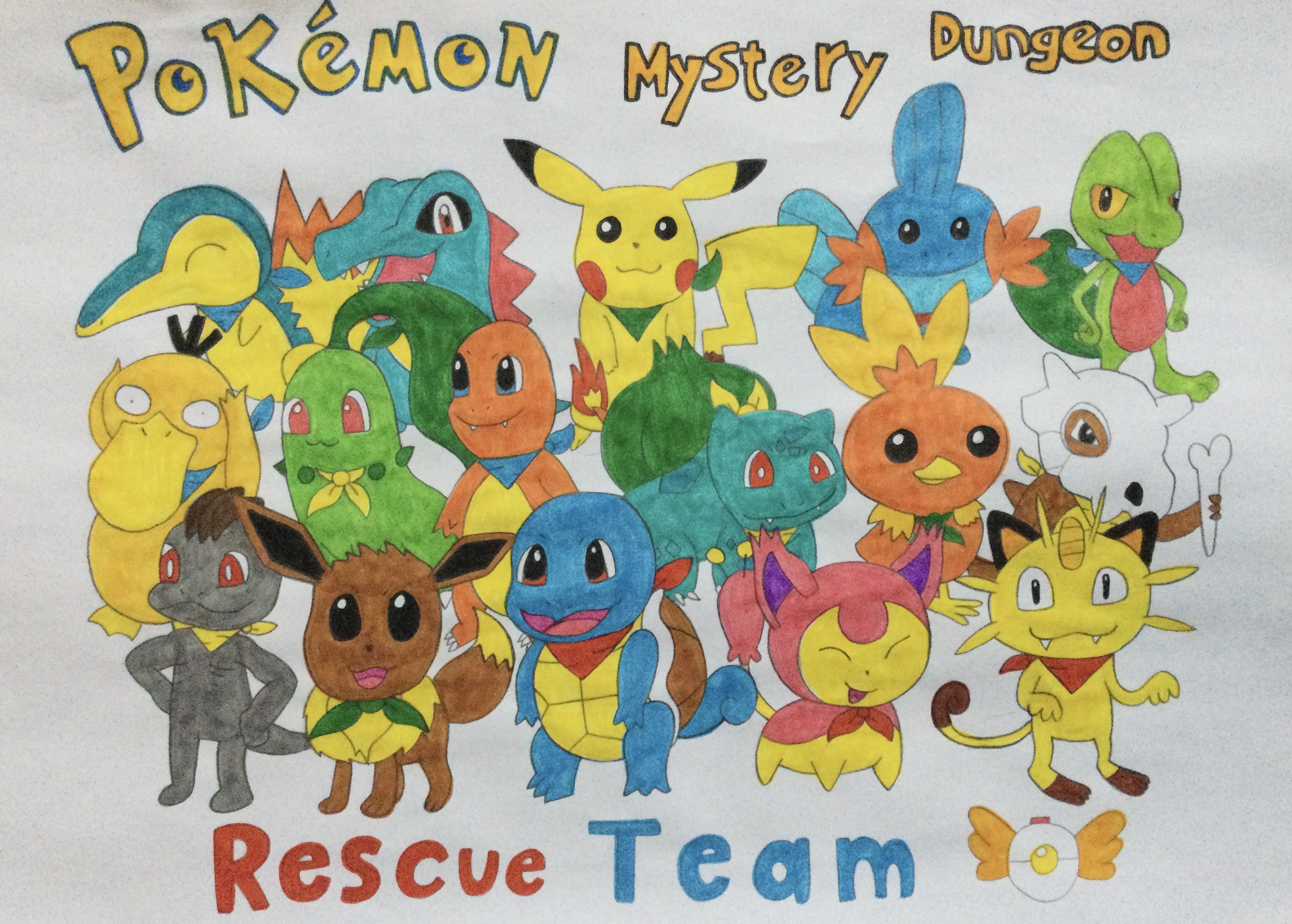 Pokemon Rescue Guild Pokemon Mystery Dungeon Rescue Team by CalinaPonyCartoonsDA on DeviantArt